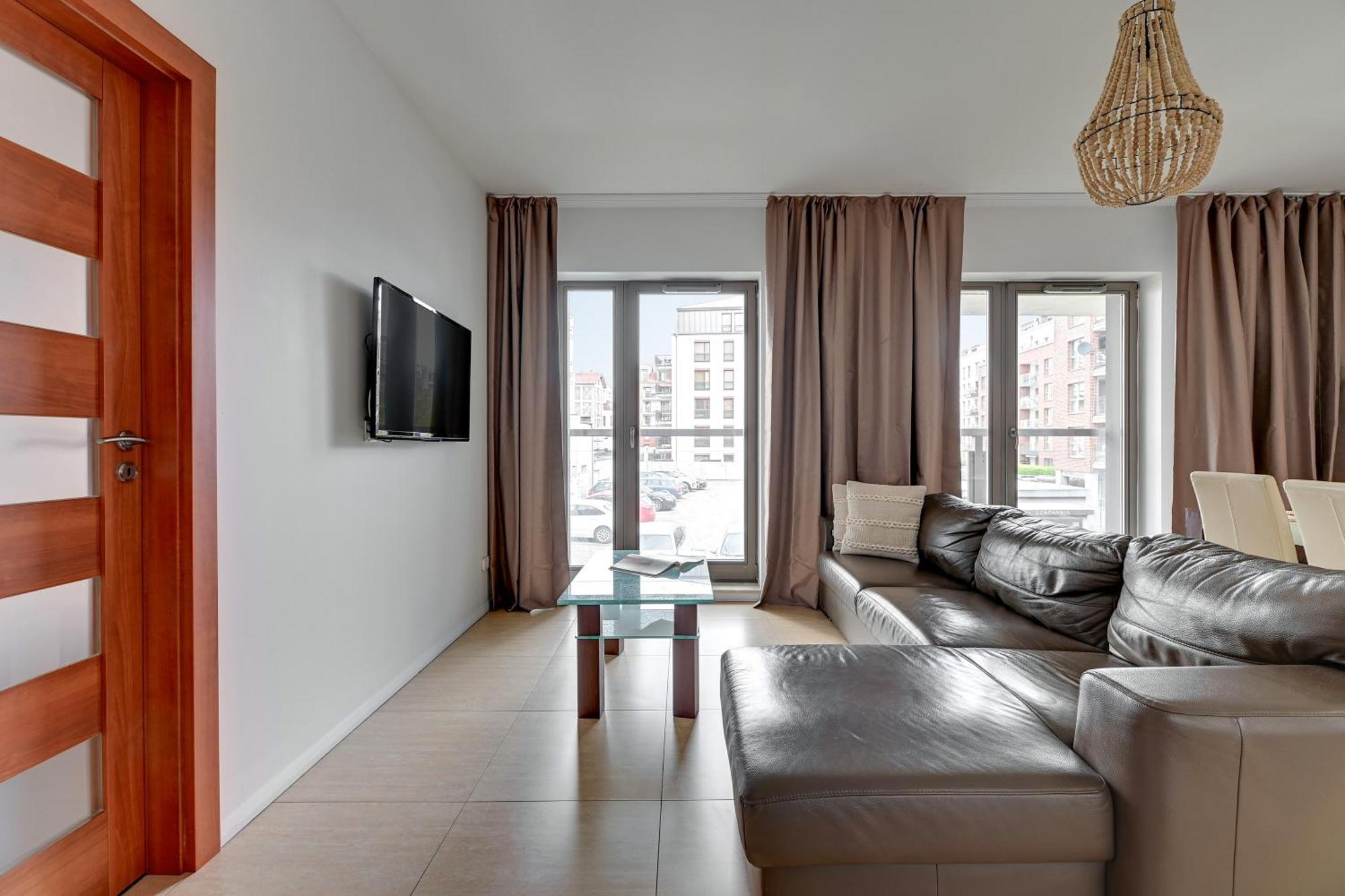 Waterlane Riverside - Spa, Pool, Gym & Parking By Downtown Apartments Gdansk Bagian luar foto