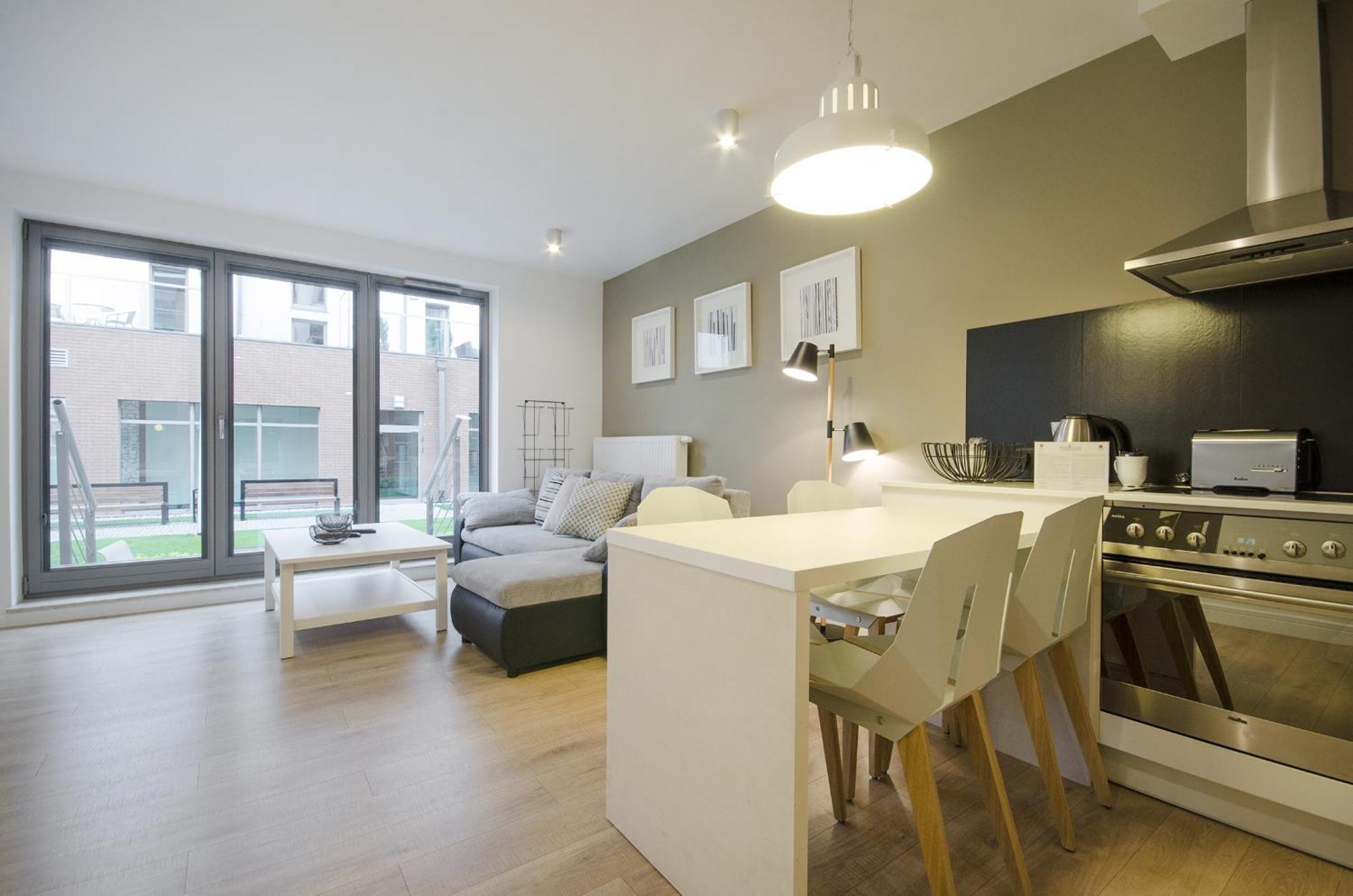 Waterlane Riverside - Spa, Pool, Gym & Parking By Downtown Apartments Gdansk Bagian luar foto
