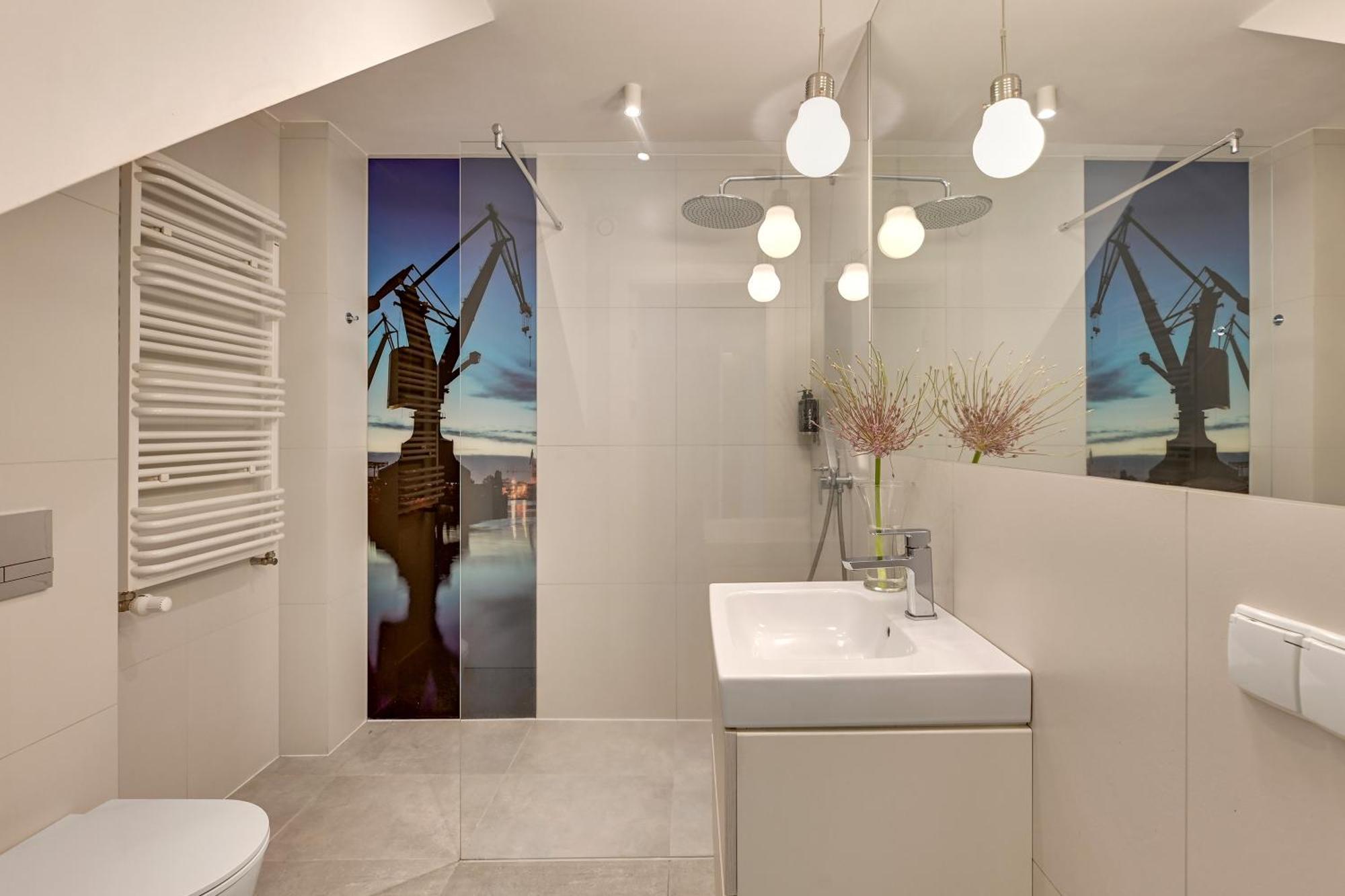 Waterlane Riverside - Spa, Pool, Gym & Parking By Downtown Apartments Gdansk Ruang foto