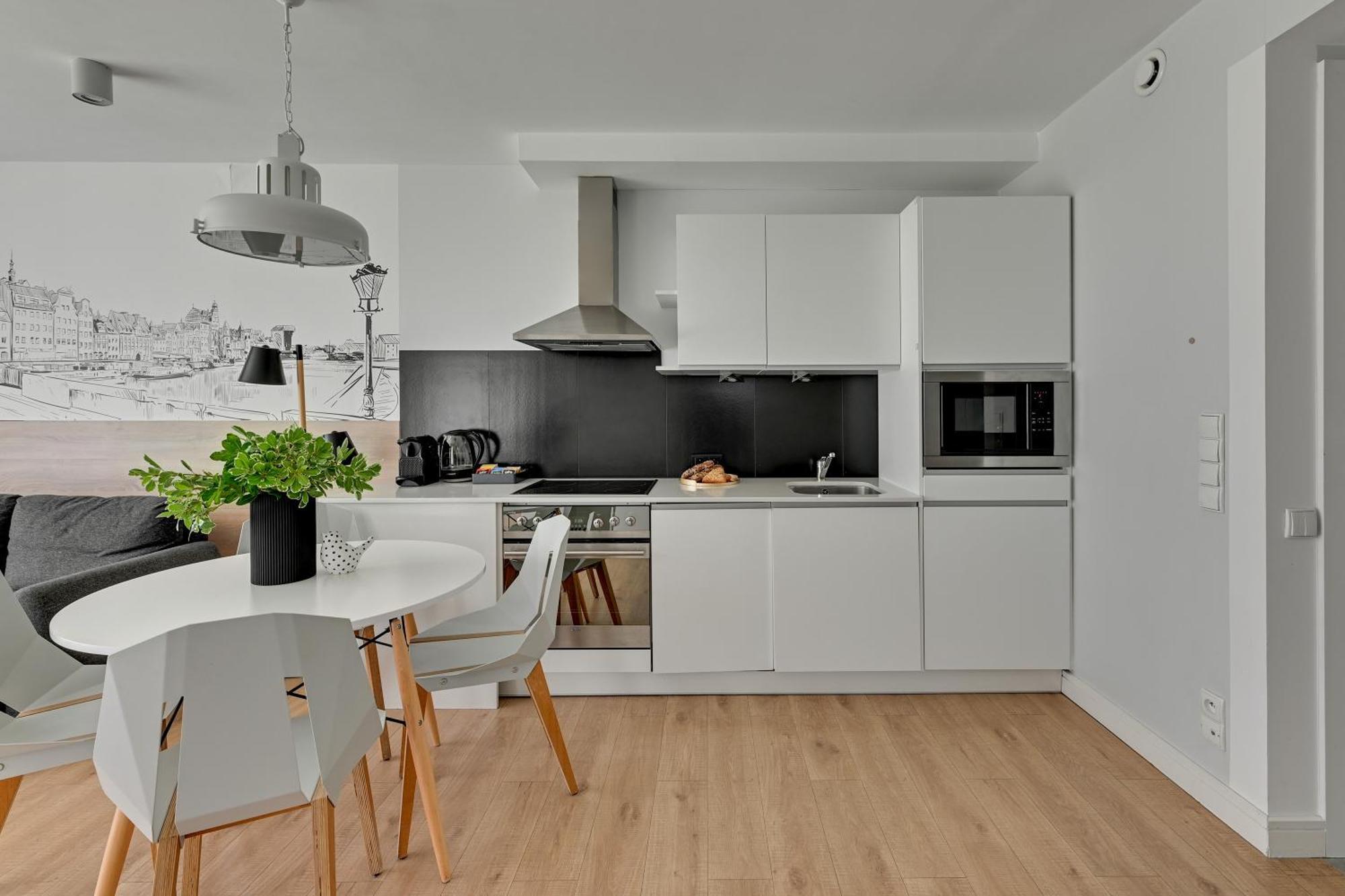 Waterlane Riverside - Spa, Pool, Gym & Parking By Downtown Apartments Gdansk Ruang foto
